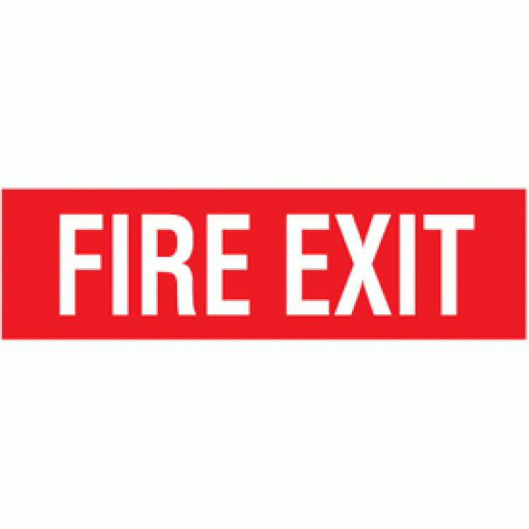Fire Exit Decal